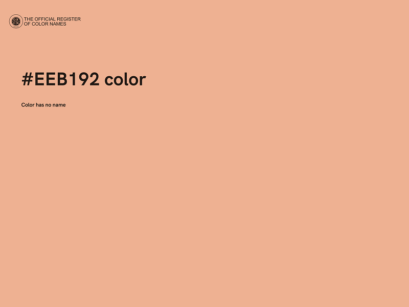 #EEB192 color image