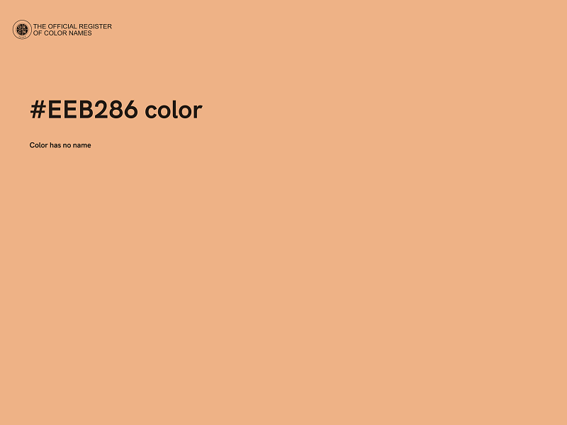 #EEB286 color image