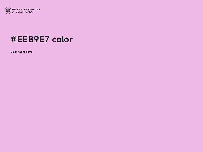 #EEB9E7 color image