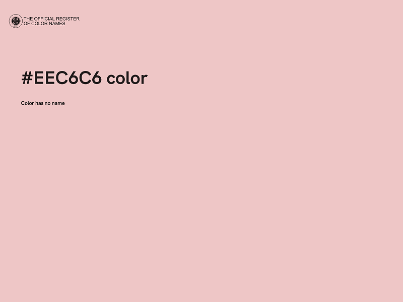 #EEC6C6 color image