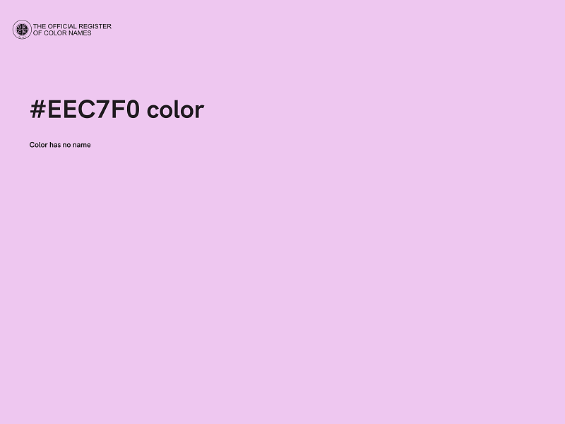 #EEC7F0 color image