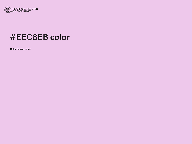 #EEC8EB color image