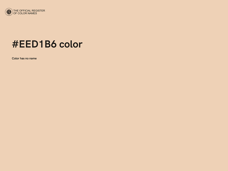 #EED1B6 color image