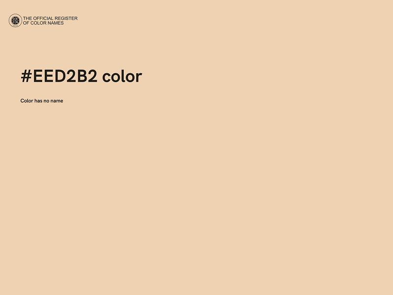 #EED2B2 color image