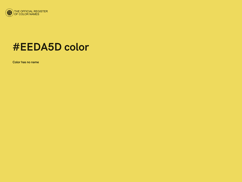 #EEDA5D color image