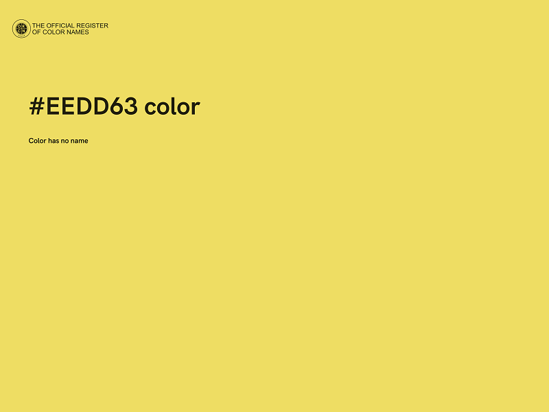 #EEDD63 color image