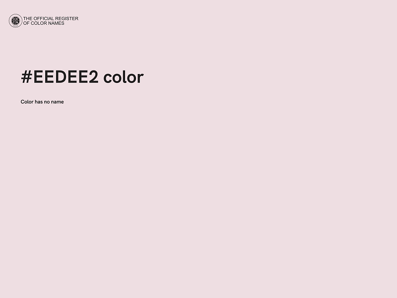 #EEDEE2 color image