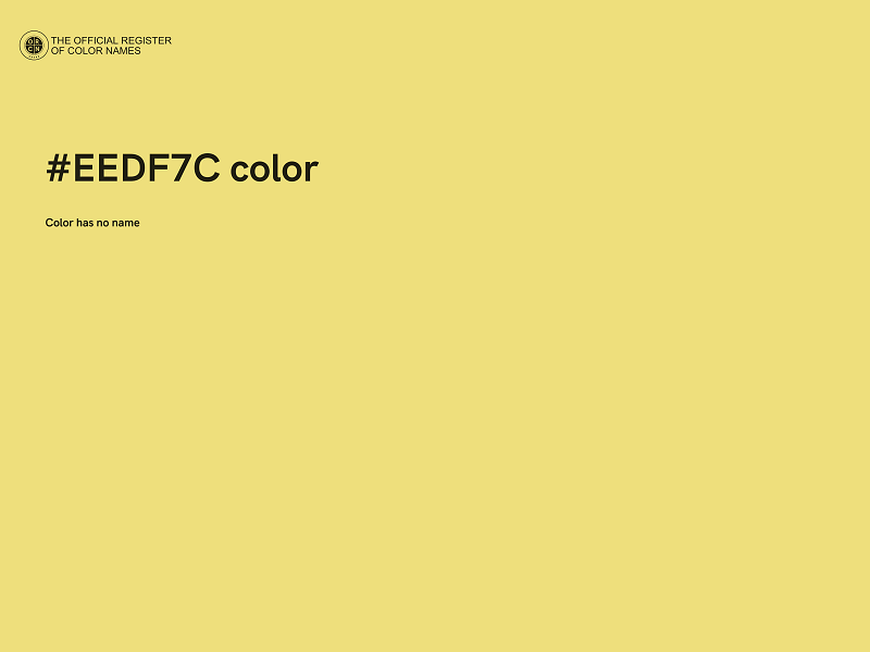 #EEDF7C color image