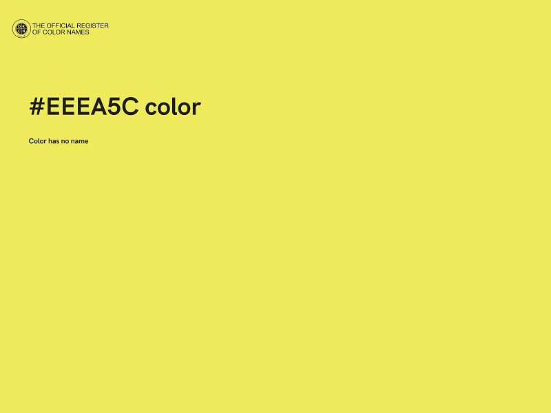 #EEEA5C color image