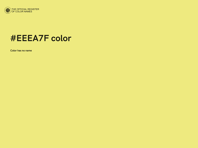 #EEEA7F color image