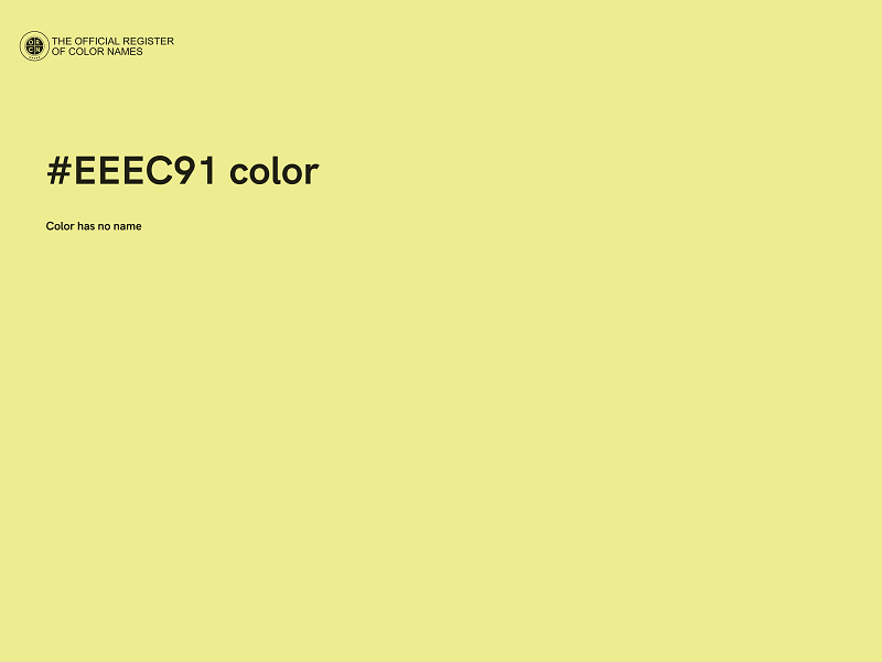 #EEEC91 color image