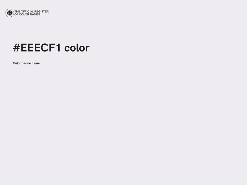 #EEECF1 color image