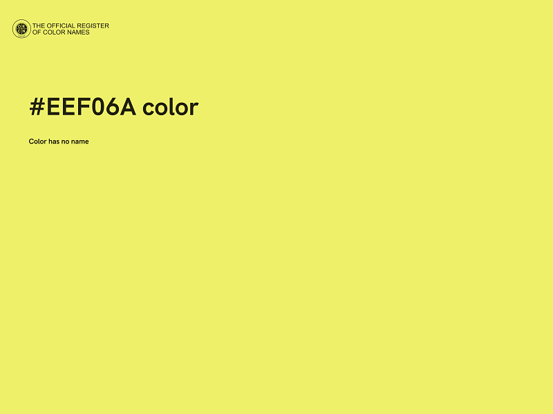 #EEF06A color image