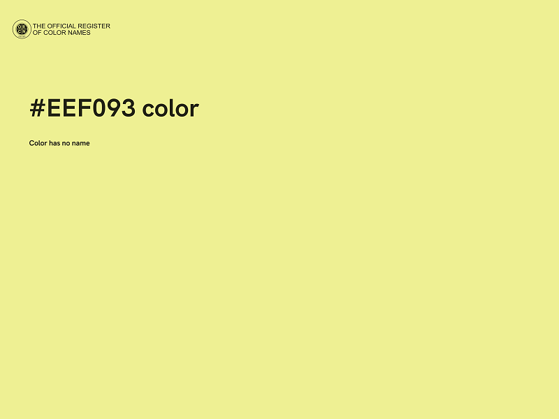 #EEF093 color image