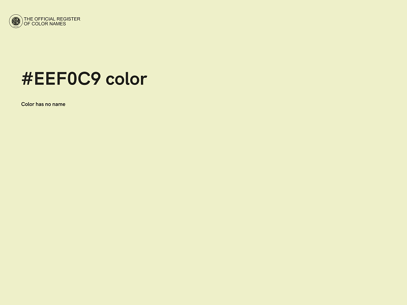 #EEF0C9 color image