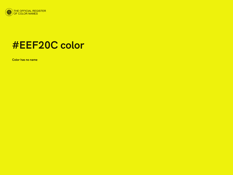 #EEF20C color image