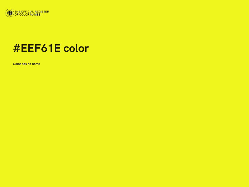 #EEF61E color image