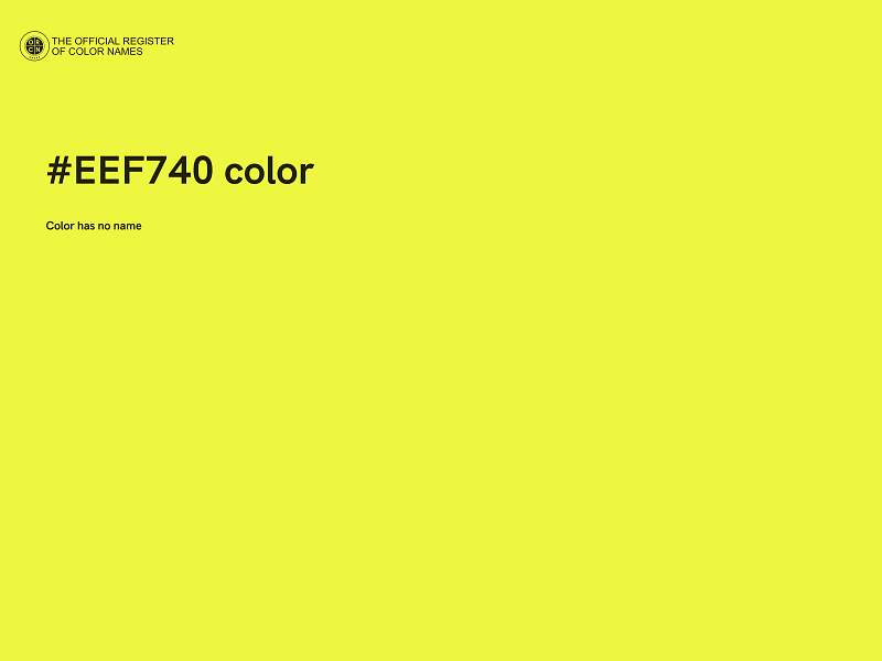 #EEF740 color image