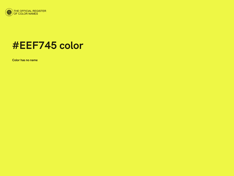 #EEF745 color image