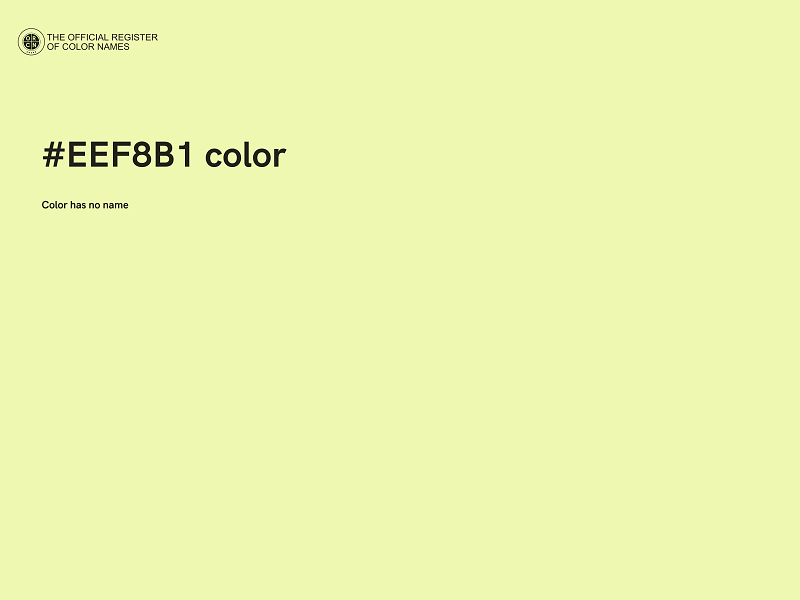 #EEF8B1 color image