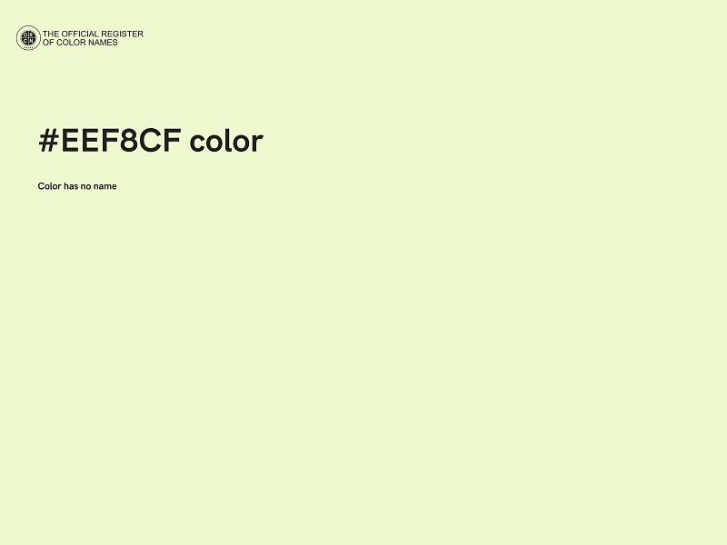 #EEF8CF color image