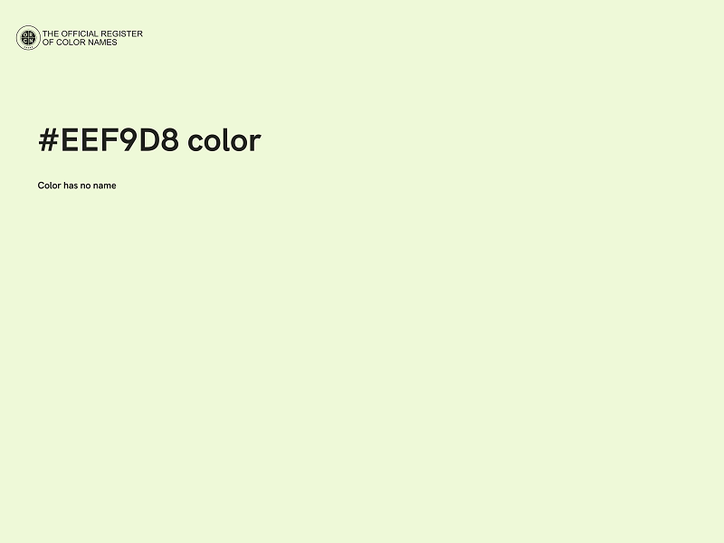 #EEF9D8 color image