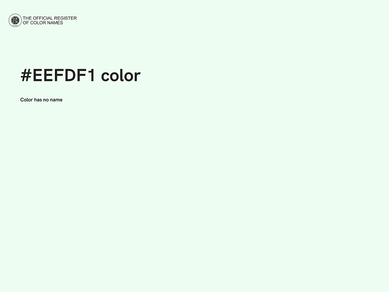 #EEFDF1 color image