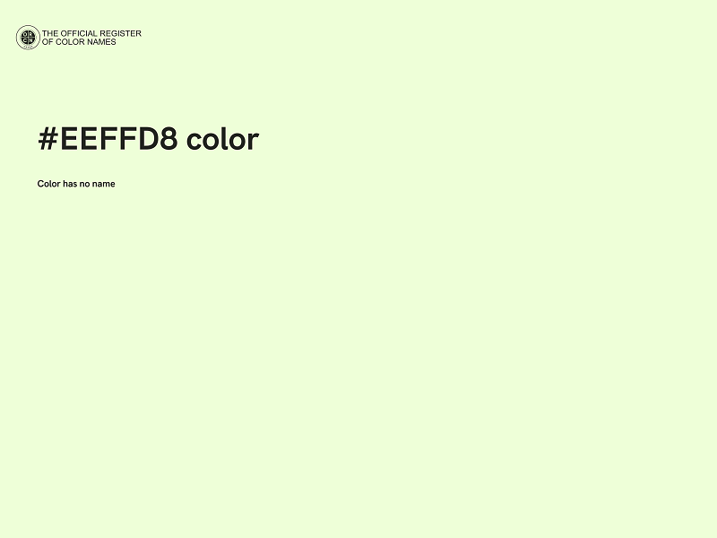 #EEFFD8 color image