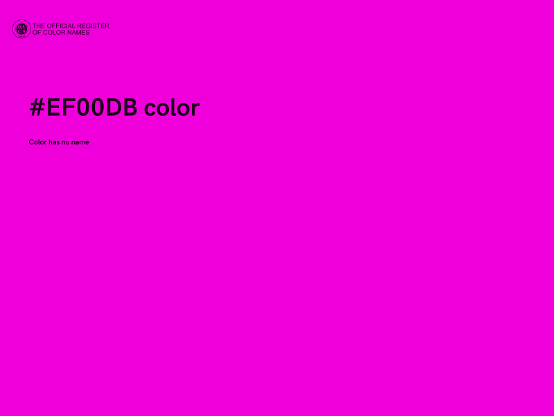 #EF00DB color image