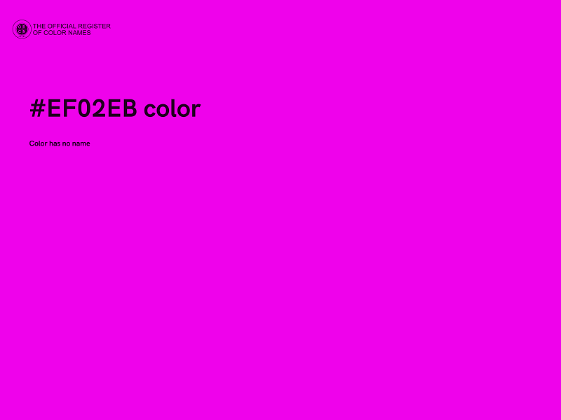 #EF02EB color image