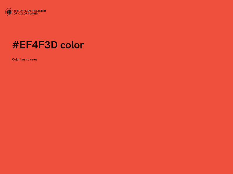 #EF4F3D color image