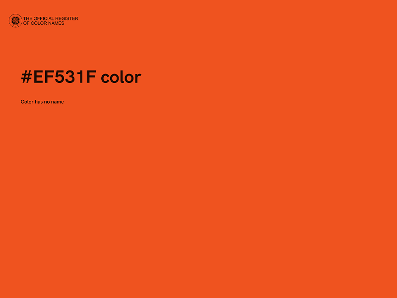 #EF531F color image