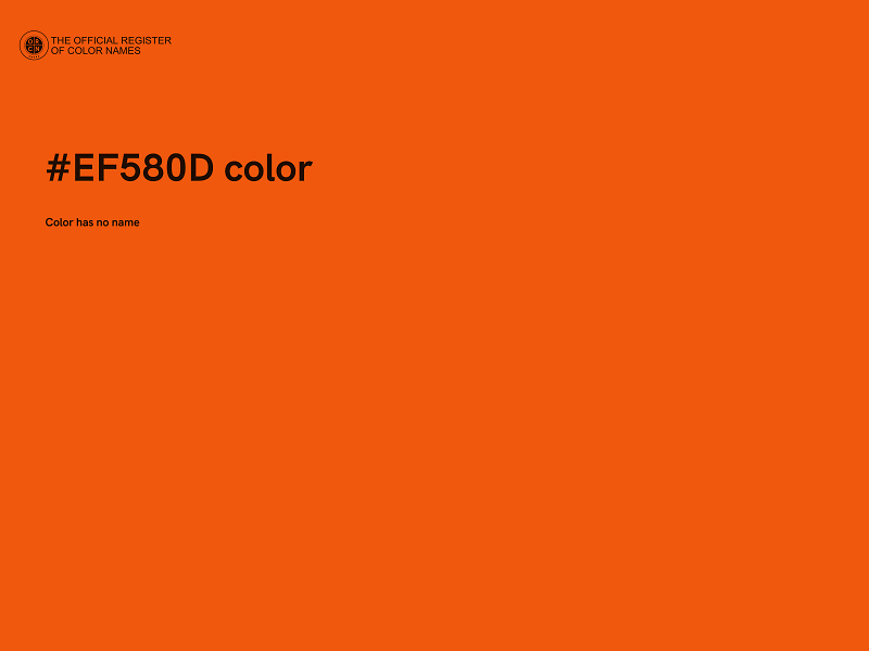 #EF580D color image