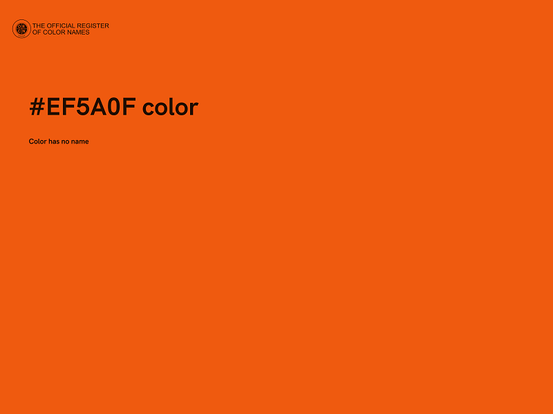 #EF5A0F color image