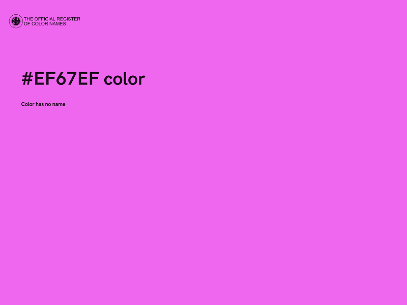 #EF67EF color image