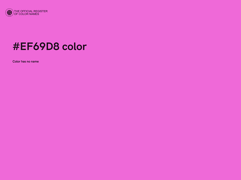 #EF69D8 color image