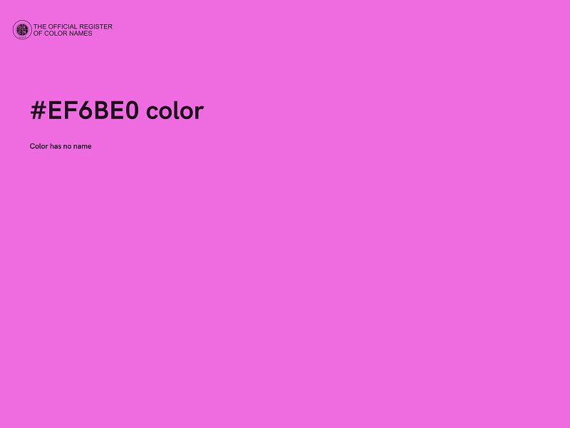 #EF6BE0 color image