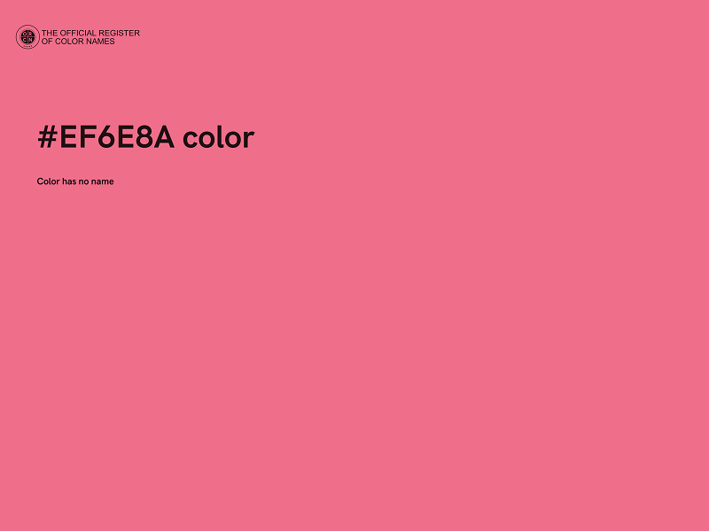 #EF6E8A color image