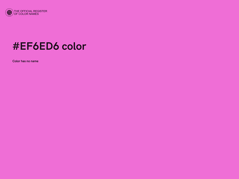 #EF6ED6 color image