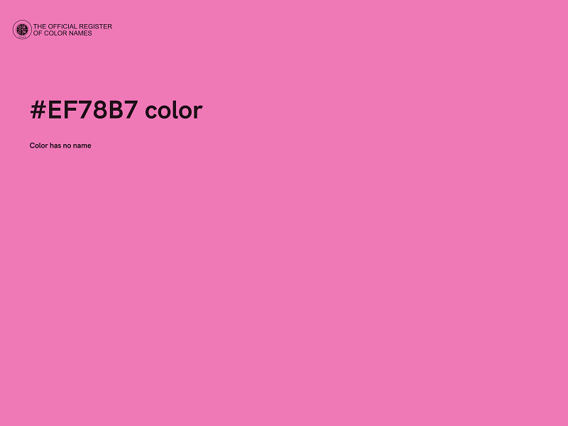 #EF78B7 color image