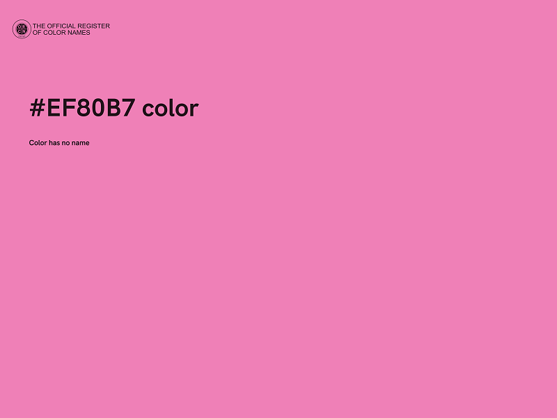 #EF80B7 color image