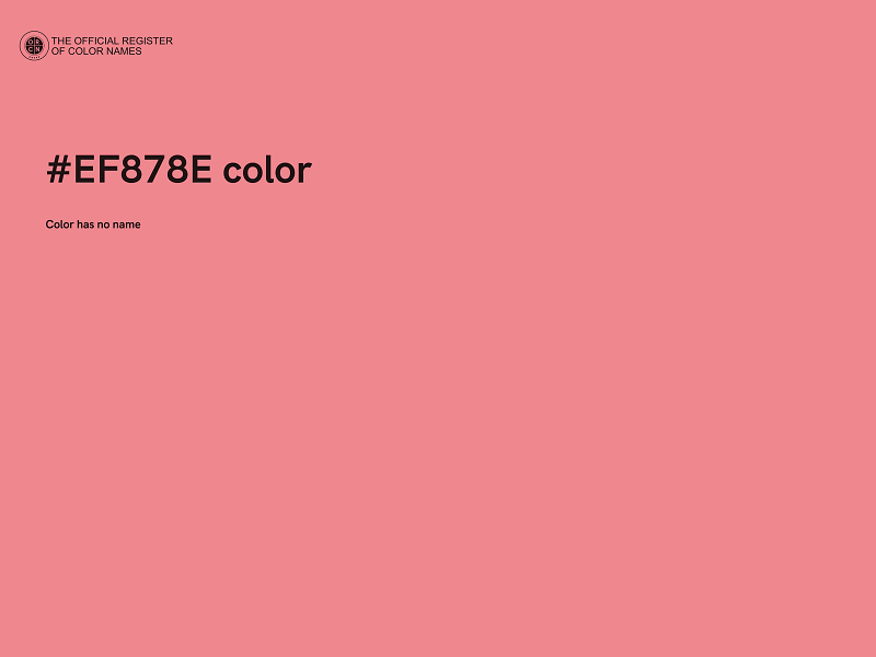 #EF878E color image