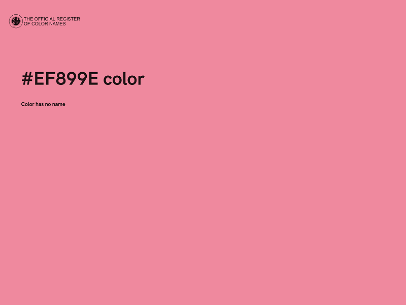 #EF899E color image