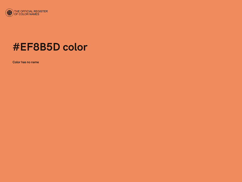 #EF8B5D color image