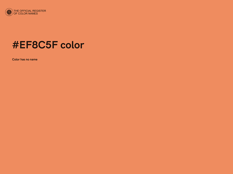 #EF8C5F color image