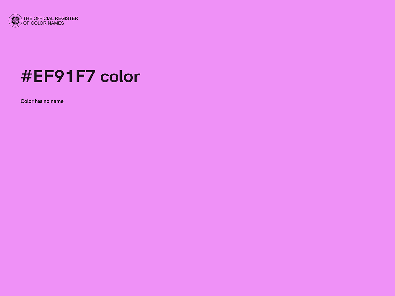 #EF91F7 color image