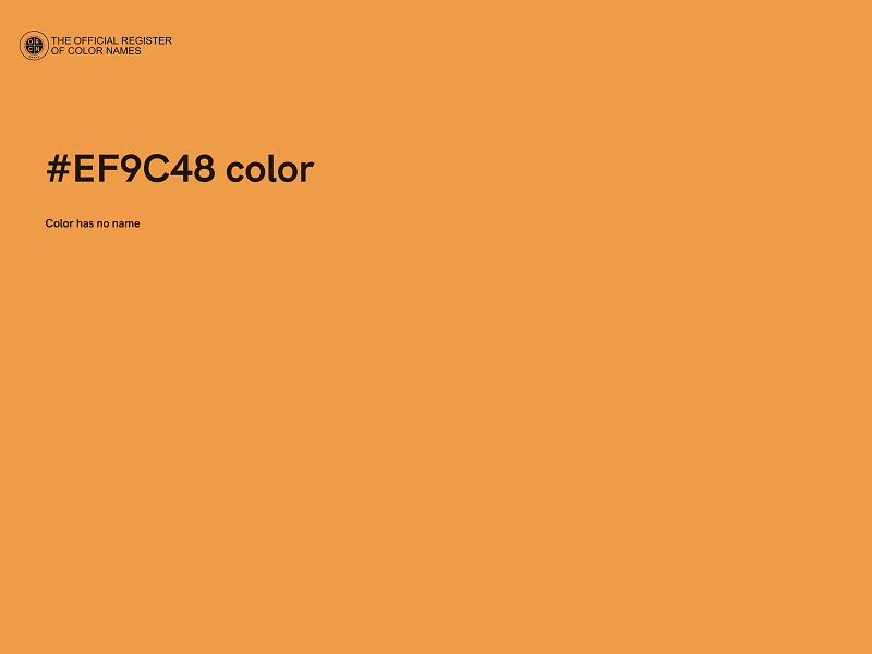 #EF9C48 color image