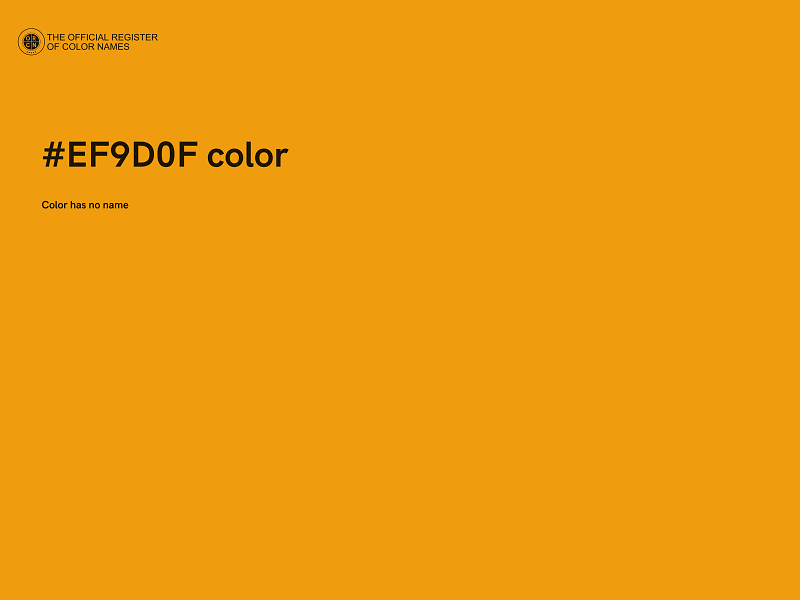 #EF9D0F color image