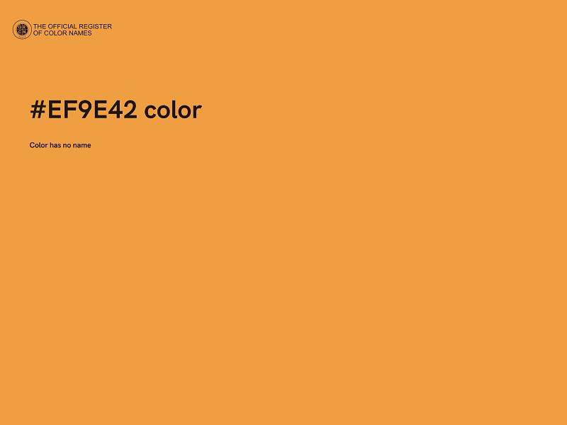 #EF9E42 color image