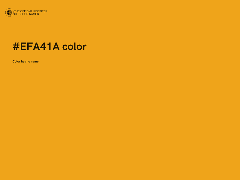 #EFA41A color image